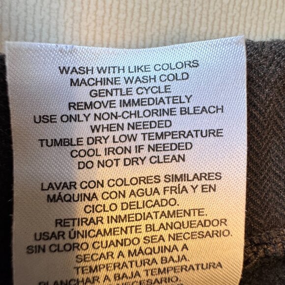 Mondetta Pull-On Herringbone Straight Leg Pants XL Brown Brushed Back Lining - Picture 11 of 11